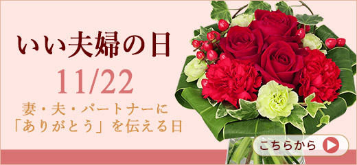 いい夫婦の日 11月22日 花のギフト・プレゼント特集2022