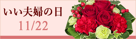 いい夫婦の日 11月22日 花のギフト・プレゼント特集2022