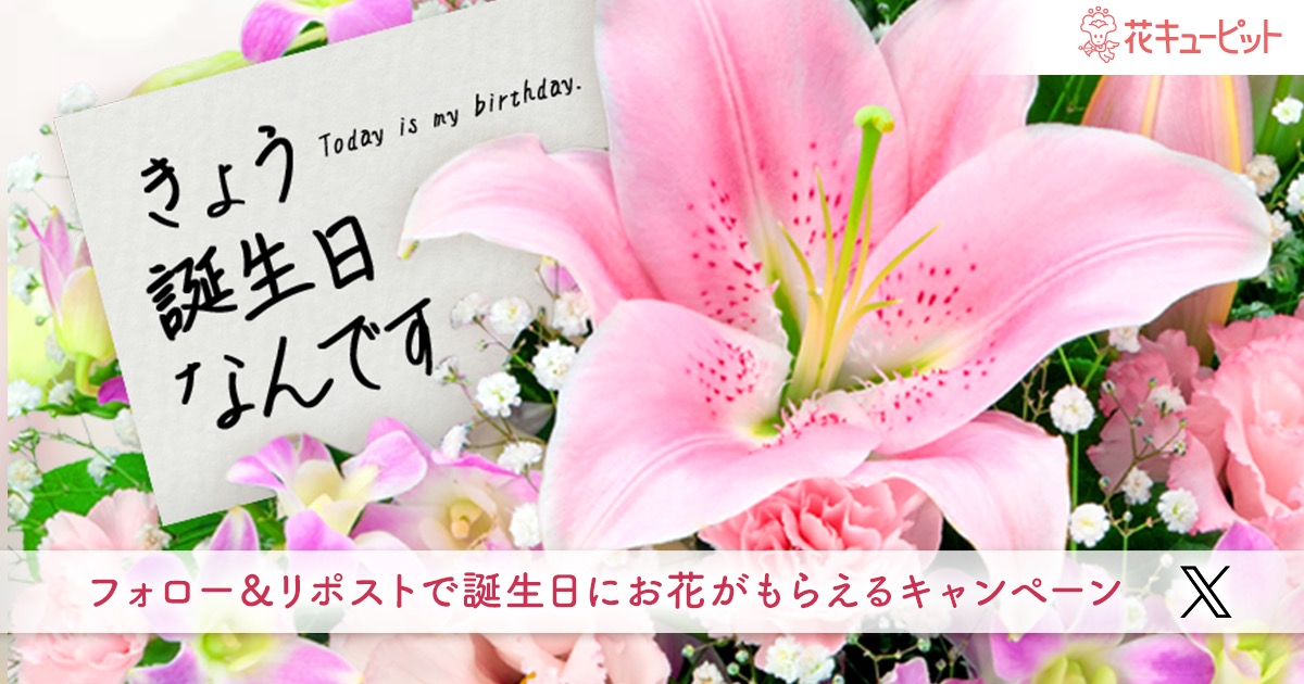 きょう誕生日なんです｜フラワーギフト通販なら花キューピット