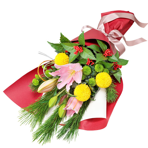 【お正月特集】お正月の花束 512487 ｜花キューピットのお正月 花のギフト・プレゼント特集2022
