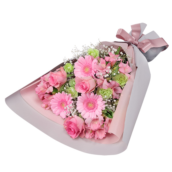 【春の退職祝い特集】ピンクアルストロメリアの花束 512520 ｜花キューピットの春の退職祝い 花のギフト・プレゼント特集2023