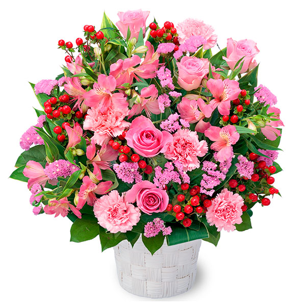 【4月の誕生花（アルストロメリア）】バラとアルストロメリアの豪華なアレンジメント