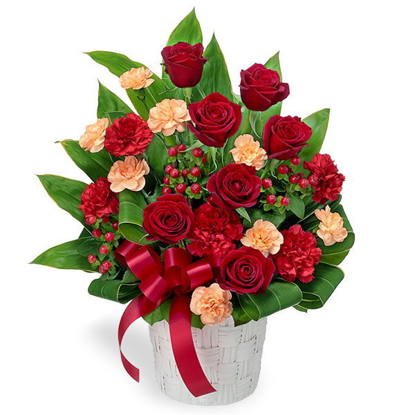 【12月の誕生花（赤バラ）】赤バラの豪華なアレンジメント