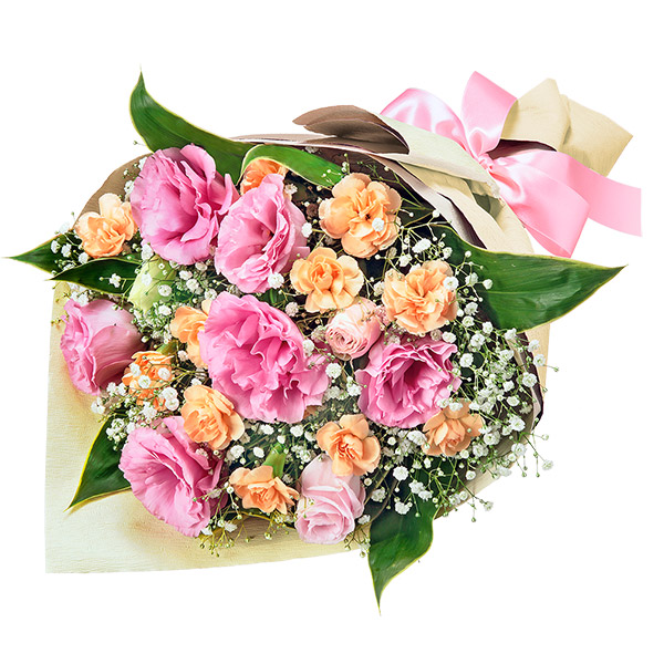 【家族に贈る誕生日フラワーギフト】トルコキキョウのふんわり花束
