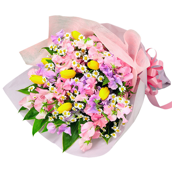 【誕生日フラワーギフト】カラフルなスイートピーの花束