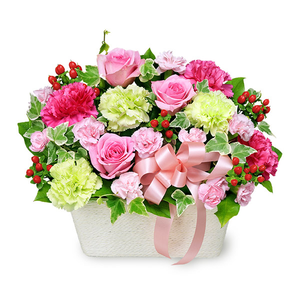 【5月の誕生花（ピンクバラ）】バラのピンクアレンジメント