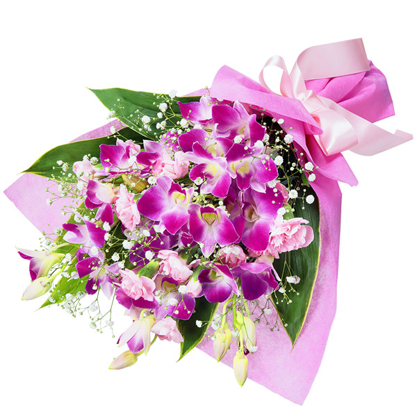 【家族に贈る誕生日フラワーギフト】デンファレの花束