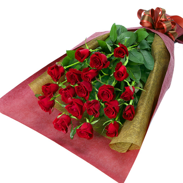 【お誕生日祝い(法人）】赤バラの花束