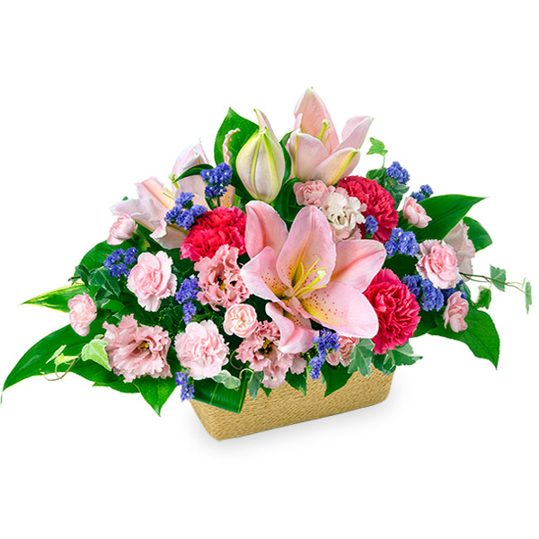 【6月の誕生花（ユリ）】ピンクユリの華やかなアレンジメント