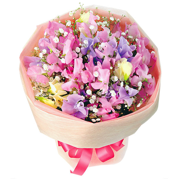 【接待のお返し(法人）】スイートピーの花束