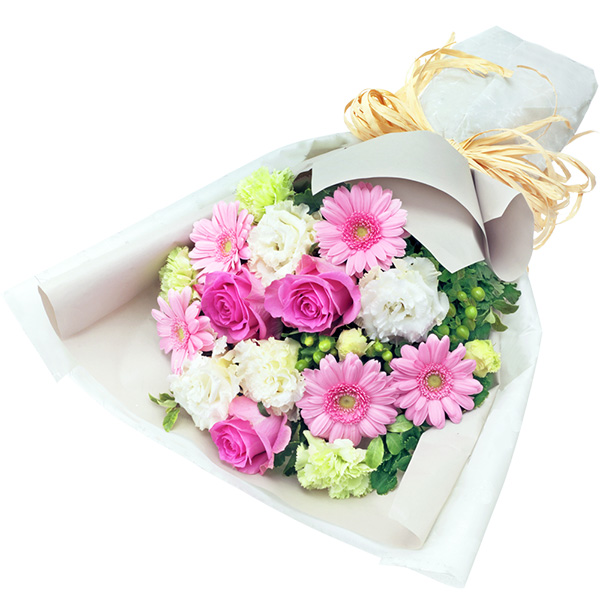 【予算で選ぶ　7000円から(法人）】ガーベラとバラのナチュラルな花束