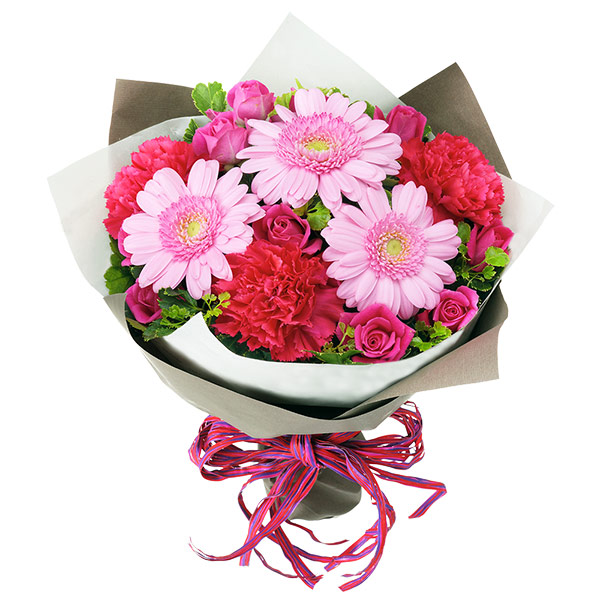 【予算で選ぶ　4000円から(法人）】ピンクガーベラのキュートな花束
