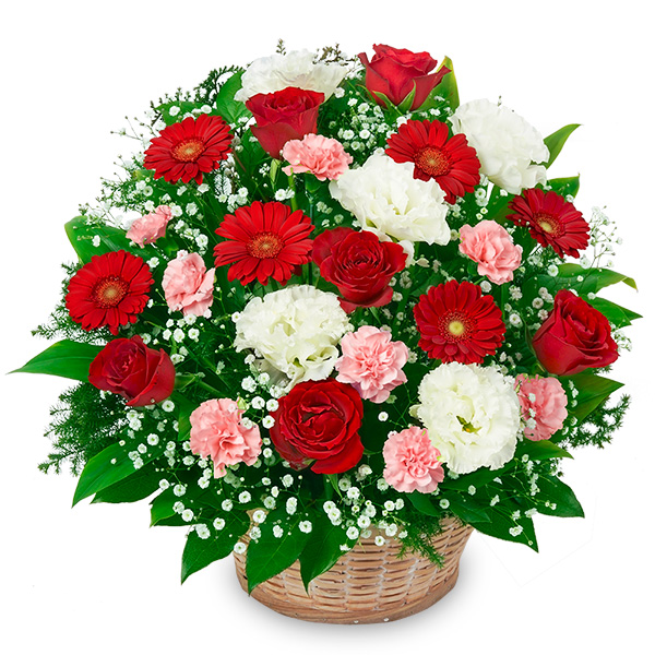 【アレンジメント(法人）】バラとガーベラの豪華なアレンジメント