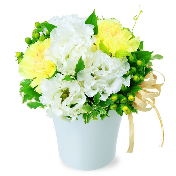 【誕生日フラワーギフト】トルコキキョウのナチュラルアレンジメント