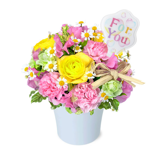 【1月の誕生花（スイートピー）】スイートピーのナチュラルアレンジメント