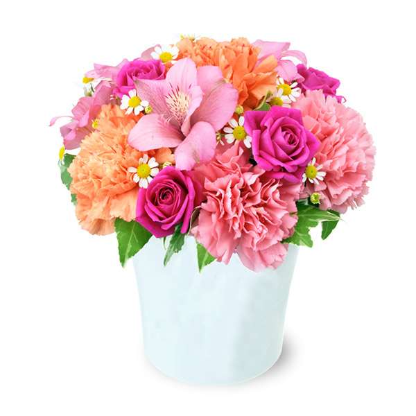 【4月の誕生花（アルストロメリア）】アルストロメリアのピンクアレンジメント