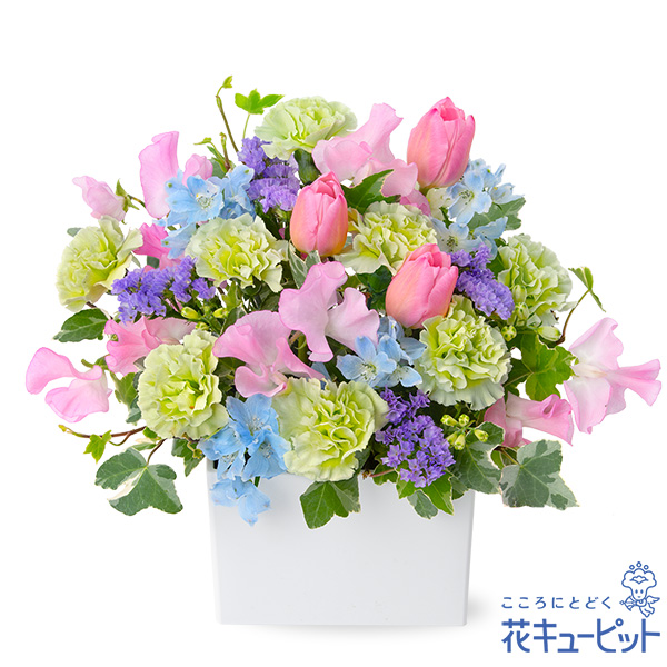 【春のお彼岸】春のお供えのアレンジメントナチュラルで優しい春期限定のお供え花