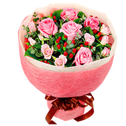 【予算で選ぶ　4000円から】ピンクバラの花束