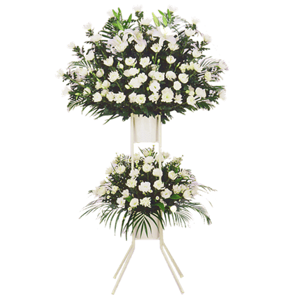 スタンド花 花輪 当日配達 葬儀 葬式の供花 花や花束の宅配 フラワーギフト通販なら花キューピット