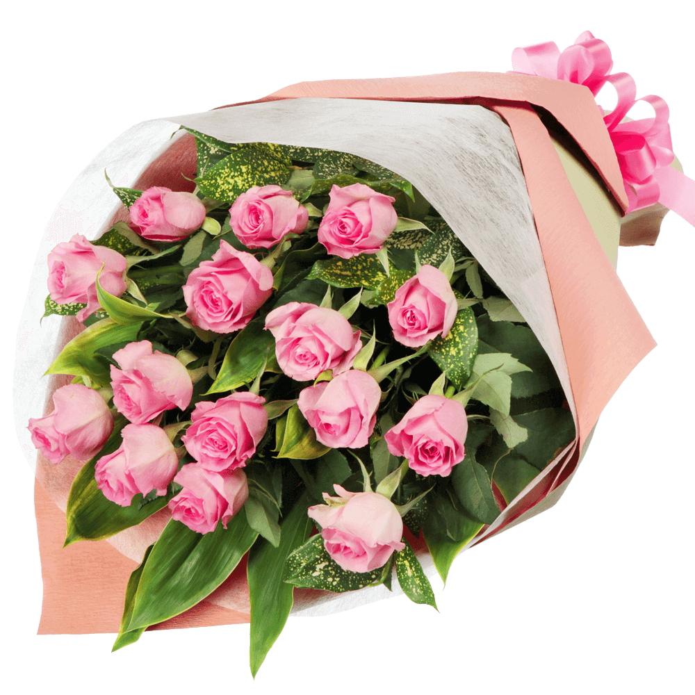 【予算で選ぶ　7000円から】ピンクバラの花束