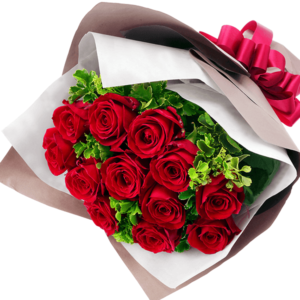 【結婚記念日】赤バラ12本の花束