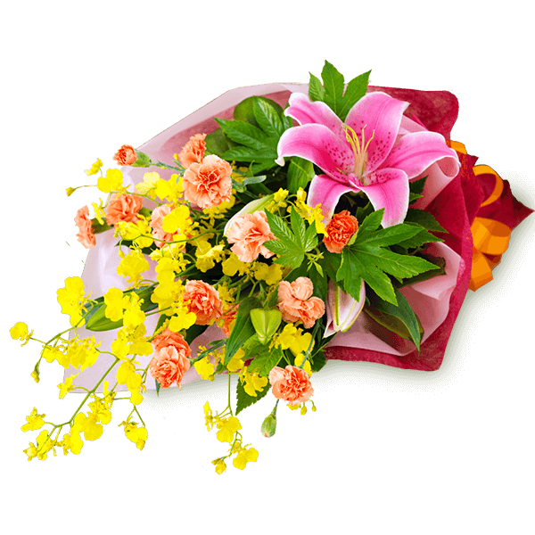 【還暦祝い・長寿祝い】ユリの花束
