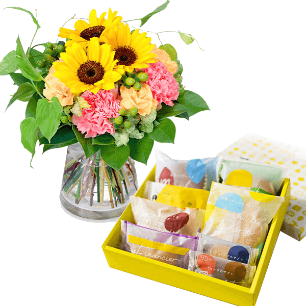 花キューピットの誕生日セットギフト