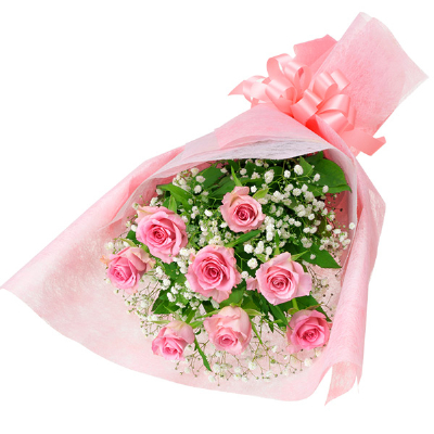 【バラ特集】ピンクバラの花束 512195 ｜花キューピットのバラ 花のギフト・プレゼント特集2024