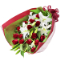 【恋人に贈る誕生日フラワーギフト】ユリと赤バラの花束