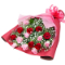 【友達に贈る誕生日フラワーギフト】赤バラとピンクバラの花束
