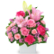 【5月の誕生花（ピンクバラ）】ユリとピンクバラのアレンジメント