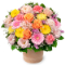 【お誕生日祝い(法人）】ガーベラのカラフルなアレンジメント