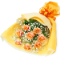 【お誕生日祝い(法人）】オレンジバラの花束