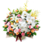 【アレンジメント(法人）】ミックスカラーの豪華な彩りアレンジメント