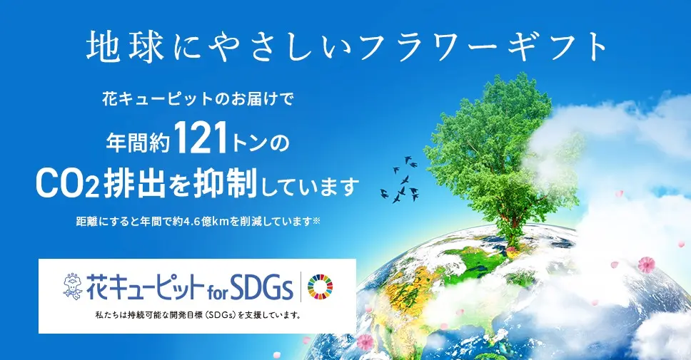 地球にやさしいフラワーギフト