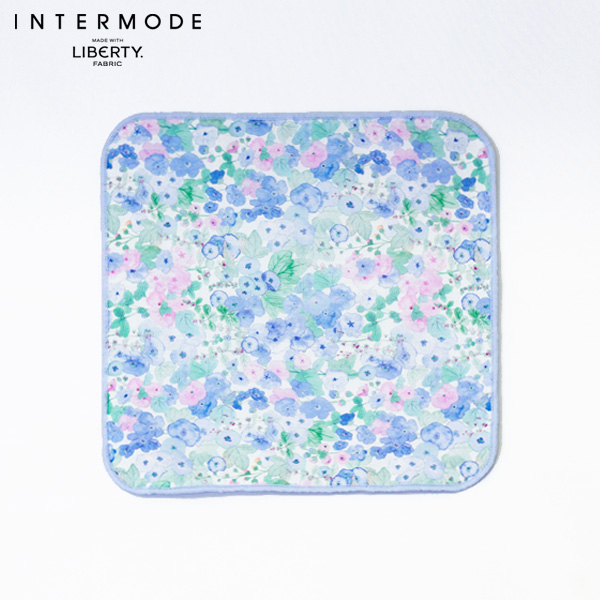 【母の日プリザーブドフラワー】プリザーブドフラワーボックスと【リバティプリント】タオルハンカチフラワーボックスとハンカチの母の日セットギフト