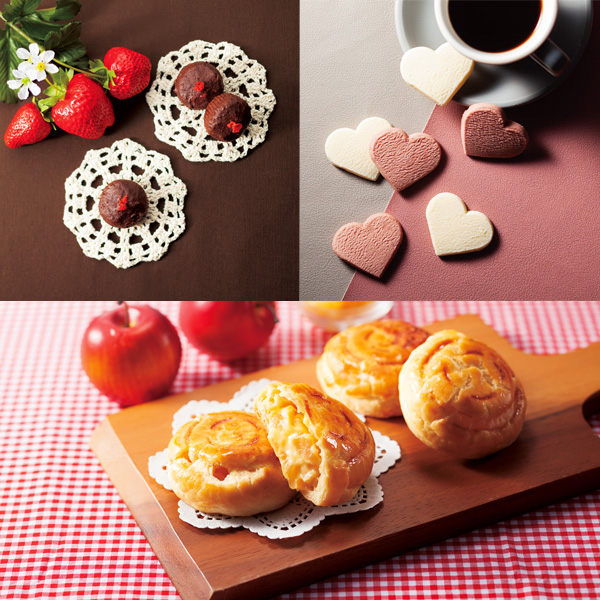 【母の日セットギフト】カーネーションの花束（レッド）と【シュシュ】焼き菓子アソート 4種9個入可愛らしい焼き菓子を詰め合わせたアソート