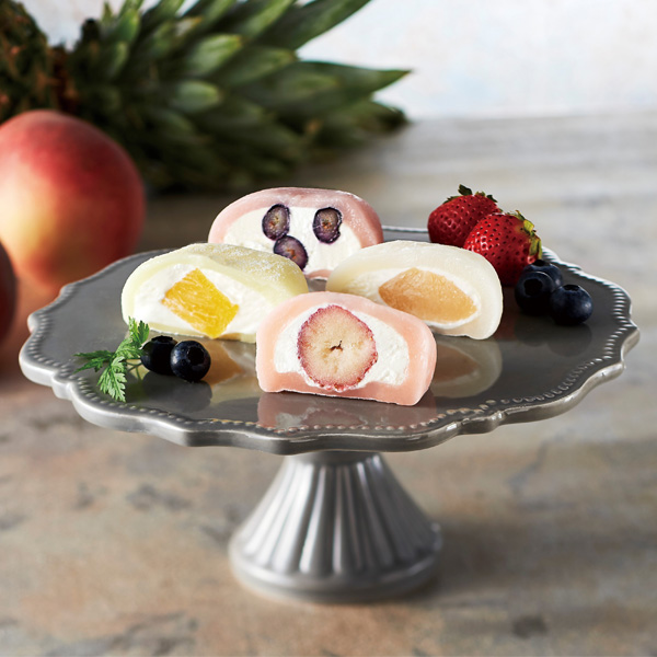 【母の日セットギフト】グラマラス（ピンク）と【銀座千疋屋】銀座フルーツ大福 8個入自慢の果物を濃厚なクリームで包みました