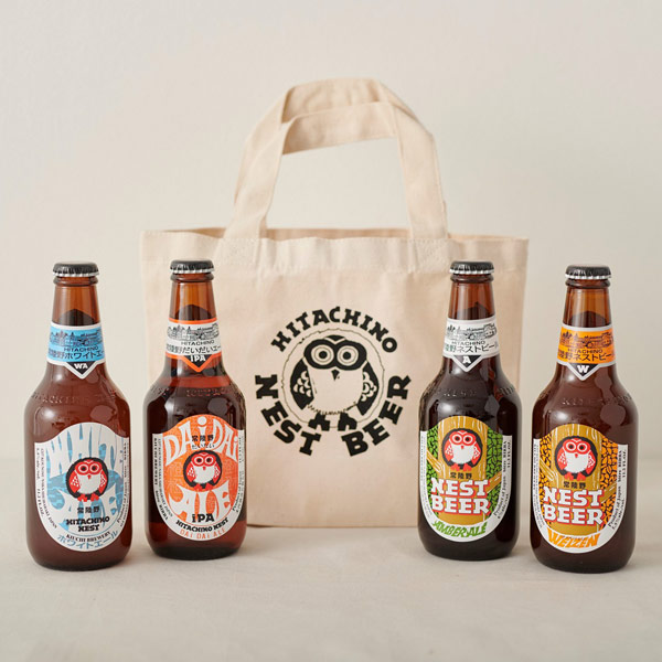 グラマラス ピンク と常陸野ネストビール 4本セット バッグ付き 母の日 スイーツ グルメセット 花や花束の宅配 フラワーギフト通販なら花 キューピット U