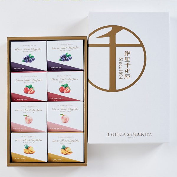 【母の日セットギフト】華やかなアレンジメントと【銀座千疋屋】銀座フルーツ大福 8個入自慢の果物を濃厚なクリームで包みました