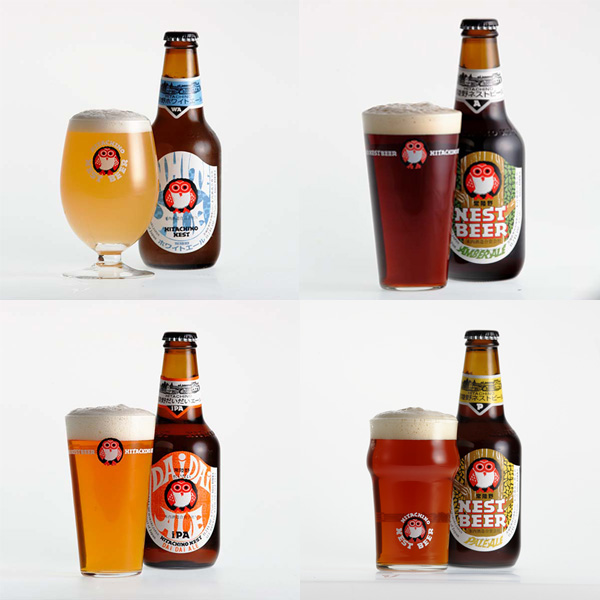 【クリスマスセットギフト】ツリー風アレンジと【木内酒造】冬限定 常陸野ネストビール 5本セット4種5本の飲み比べが楽しめるお酒セット