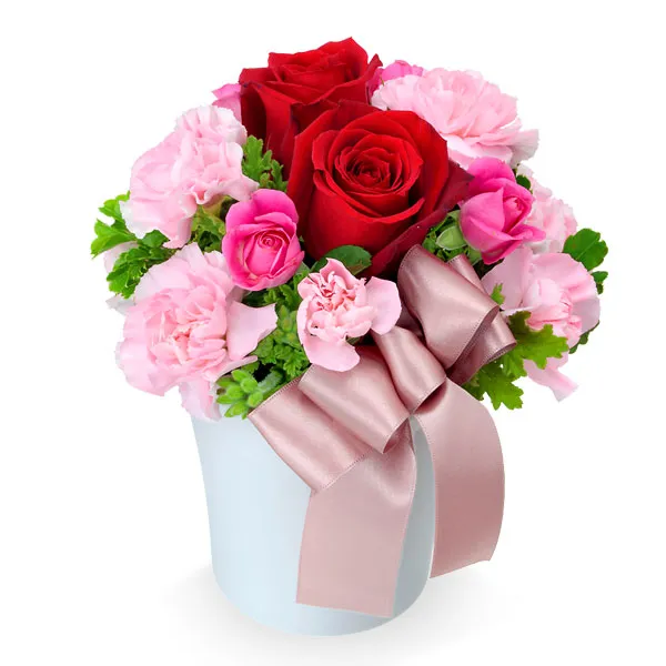 【バレンタイン特集】赤バラのナチュラルアレンジメント 512052 ｜花キューピットのバレンタイン 花のギフト・プレゼント特集2024