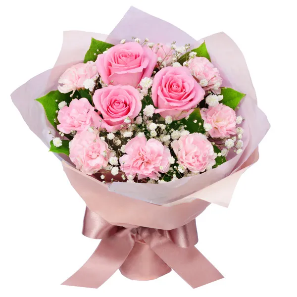【春の退職祝い特集】ピンクバラの花束 512204 ｜花キューピットの春の退職祝い 花のギフト・プレゼント特集2024