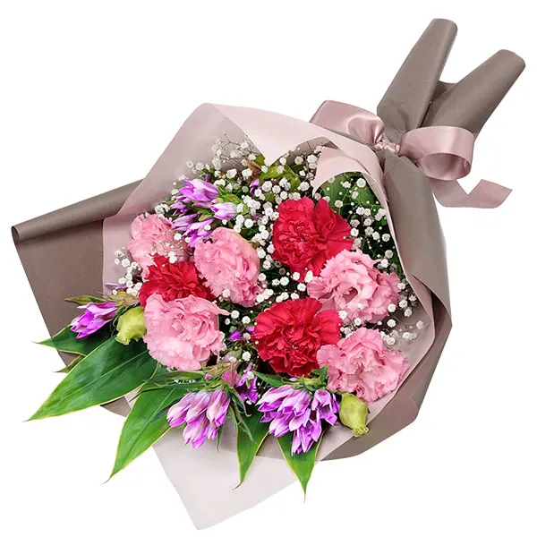 【敬老の日特集】リンドウとピンクの花束 512636 ｜花キューピットの敬老の日 花のギフト・プレゼント特集2024